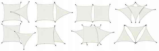 Тент-вітрило Jumi Markiza сонцезахисний 3,6x3,6x5 м білий Київ