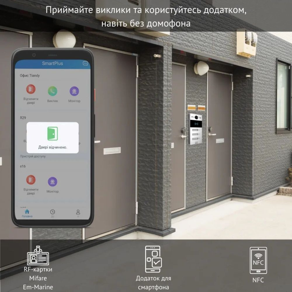 IP-панель виклику 2 Мп Akuvox R20B X3 OW на 3 абоненти Київ - фото 4