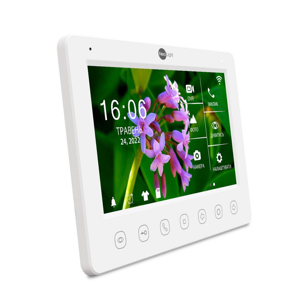 Комплект відеодомофонаNeoLight Kappa+ HD WF white 7 дюймів і панелі NeoLight SOLO FHD Graphite Київ - фото 4