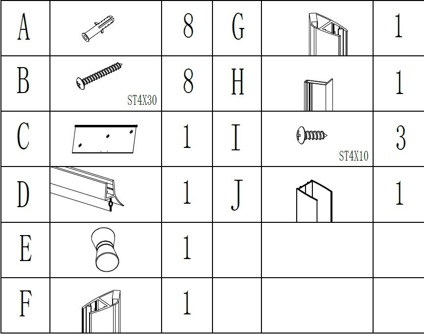 Душові двері PROSNA 80FS BRAVO (1уп.) (000029594) Київ - фото 4