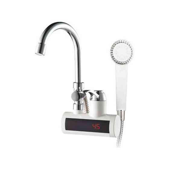 Кран-водонагрівач настінний Zerix ELW22-EW 3 кВт з душовим шлангом та лійкою Чернівці