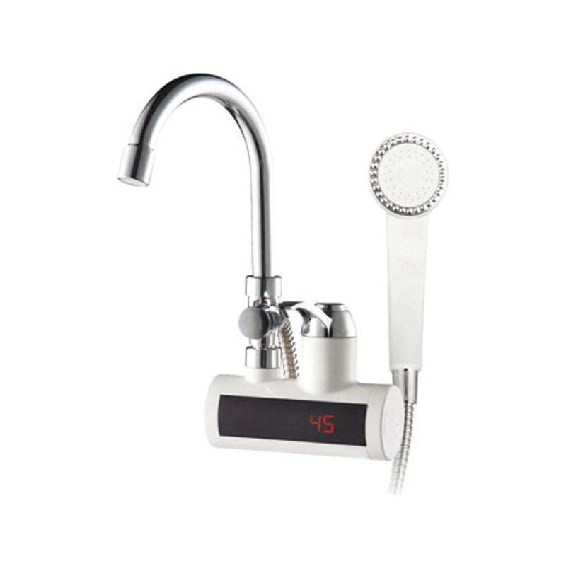 Кран-водонагрівач настінний Zerix ELW22-EW 3 кВт з душовим шлангом та лійкою Чернівці - фото 2