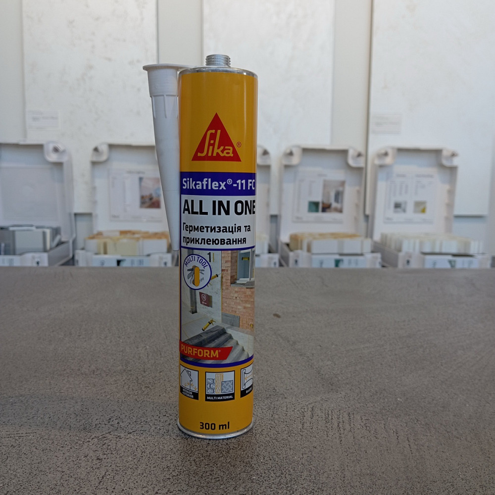 Клей-герметик поліуретановий Sika Sikaflex-11 FC 300 мл бежевий Киев - изображение 2
