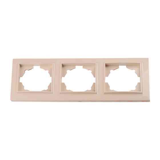 Рамка трехместная, Enzo латте Днепр