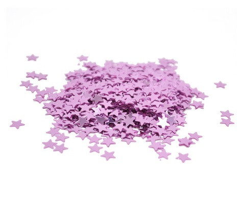 Конфетті Зірочки жорсткий 15 г 1 см рожевий Київ - фото 1