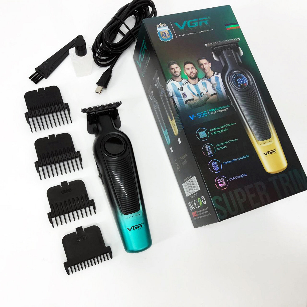 Машинка для стрижки волос с мотором VGR, Электрическая аккумуляторная машинка для стрижки QX-54 Львов - изображение 12