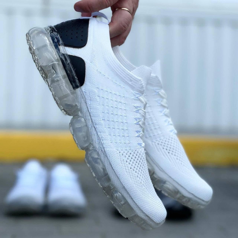 Кроссовки в стиле N!ke VaporMax Белые Мужские Черные (размеры: 40,41) - 800 Днепр - изображение 6