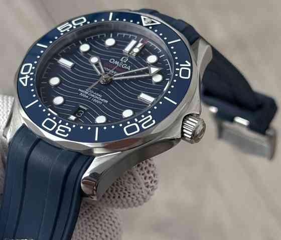 Швейцарские часы Omega Seamaster Diver 300M Master Co-Axial Blue. Харьков