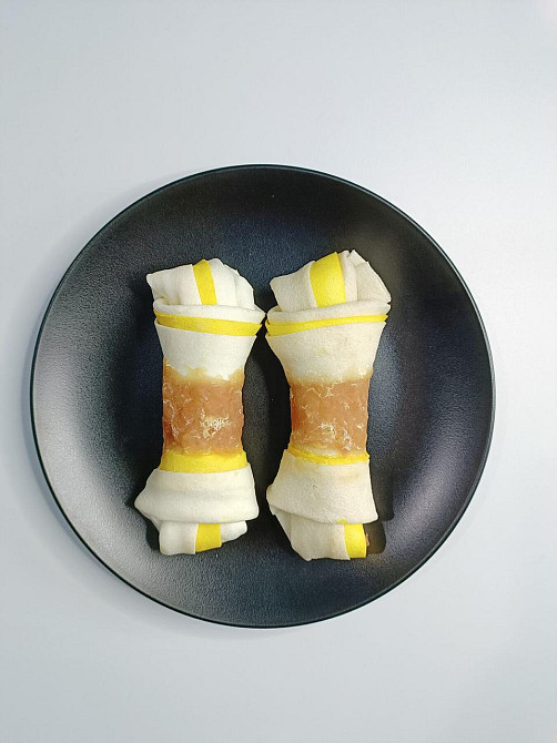 Натуральні ласощі для собак AlfPet (АльфПет) AS1 М'ясо курки на кістці з вузлами 500 г Вінниця - фото 1