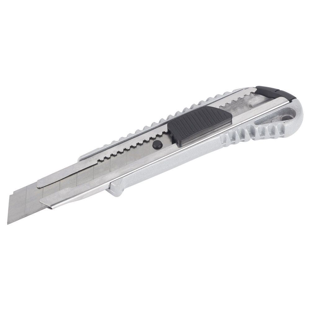 Grad Нож сегментный лезвие 18мм корпус металлический автоматический замок GRAD (8215265) Коломия - фото 2