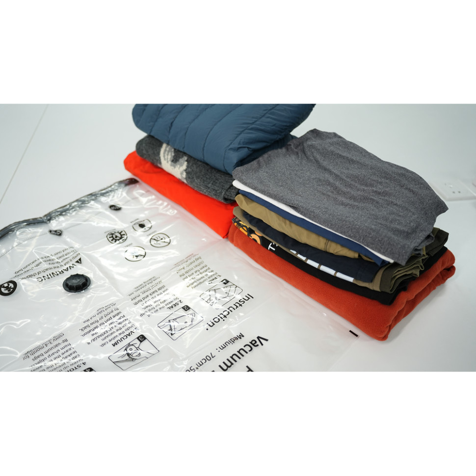 Насос-ліхтар кемпінговий Flextail Tiny Pump Х, чорний із вакуумними пакетами 2 шт (50х70) Київ - фото 9