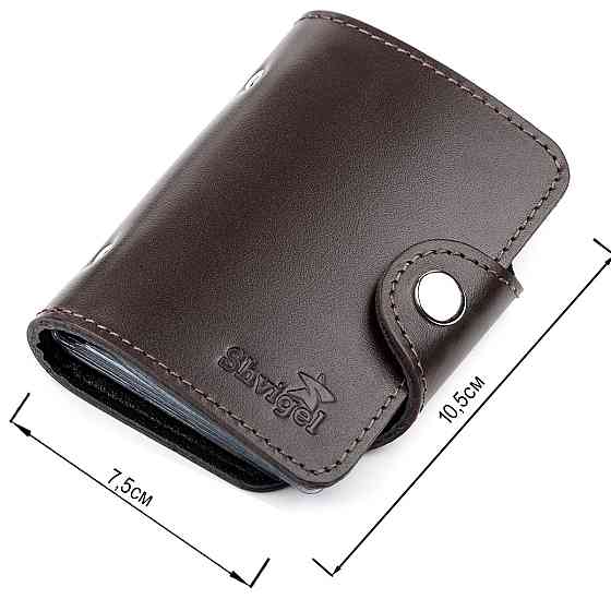 Холдер вертикальний Shvigel 13912 шкіряний Коричневий Київ