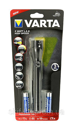 Фонарь VARTA 3W LED High Optics Light 2AA Киев - изображение 1