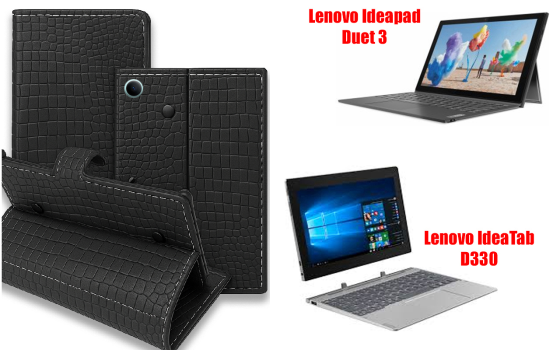 Книга-трансформер для планшета Lenovo Ideatab D330, Ideapad Duet 3, цвет Black Krokodil Black Киев