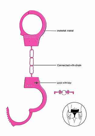 Наручники - Ouch! Beginner's Handcuffs Pink Sex Aura Київ