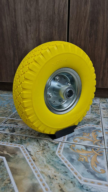 Колесо для тачки 3.00х4 Пенополиуретановое Колеса на строительную тачку Колеса на тачку полиуретановые Белая Церковь - изображение 2