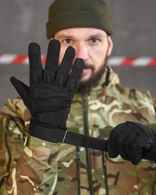 Тактичні рукавички standart black 4-0! Одеса - фото 2