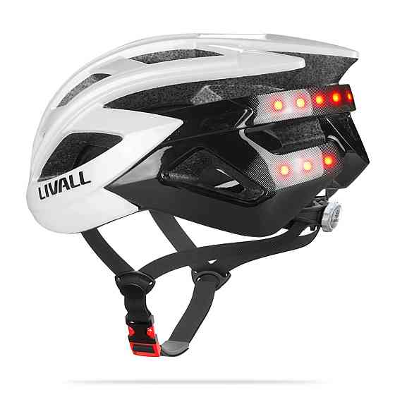 Захисний шолом Livall BH60SE NEO (L) White (55-61см), акустика, мікрофон, сигнали поворотів та стопів, додаток, пульт BR80, Bluetooth (ZHLIV-T60SEN-40 Київ