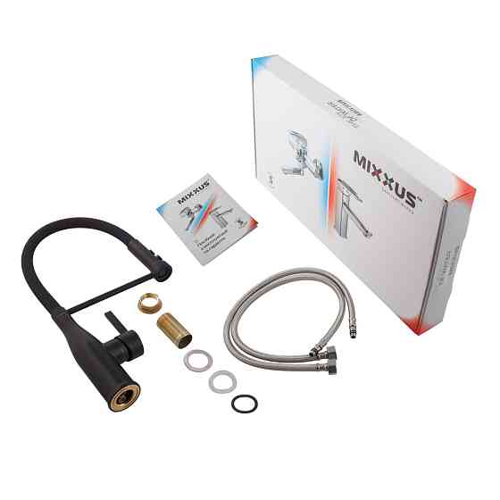 Кухонный смеситель Mixxus Premium Summer 017 черный REFL.BLACK MI6961 Харьков