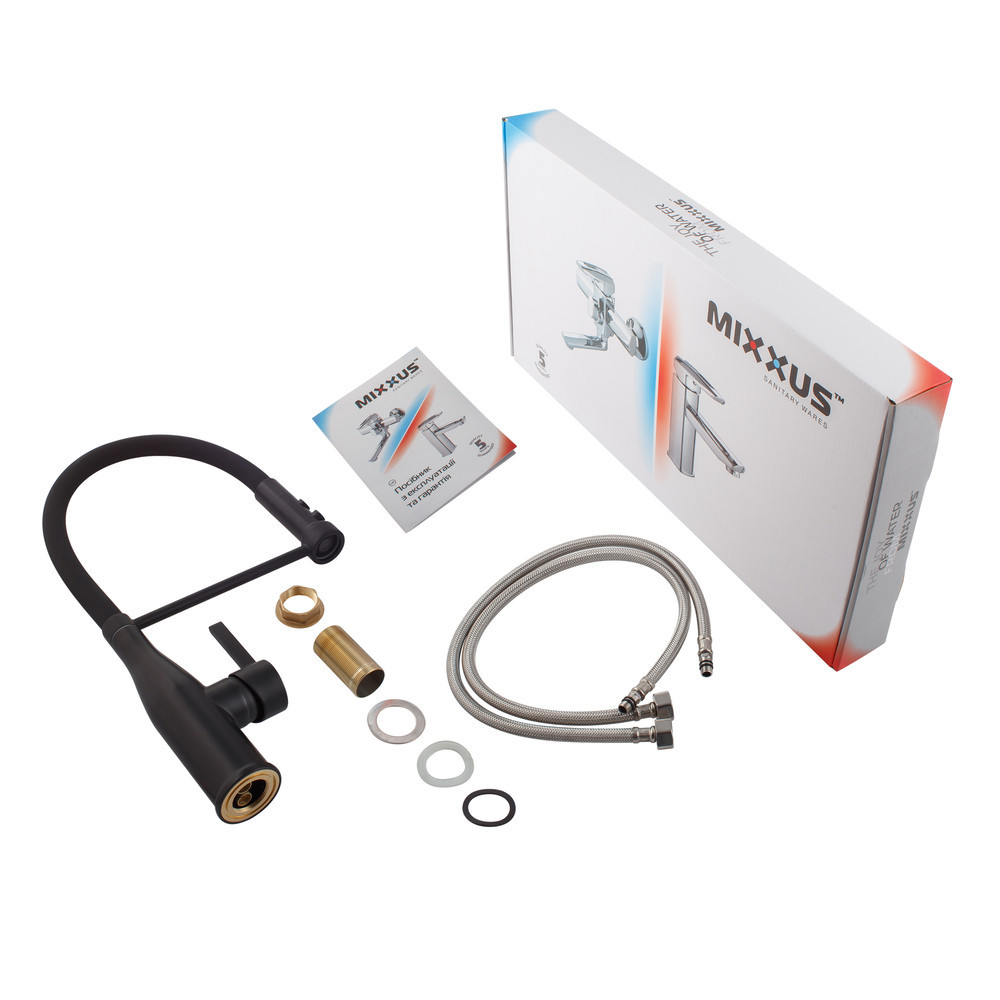 Кухонний змішувач Mixxus Premium Summer 017 чорний REFL.BLACK MI6961 Харків - фото 3