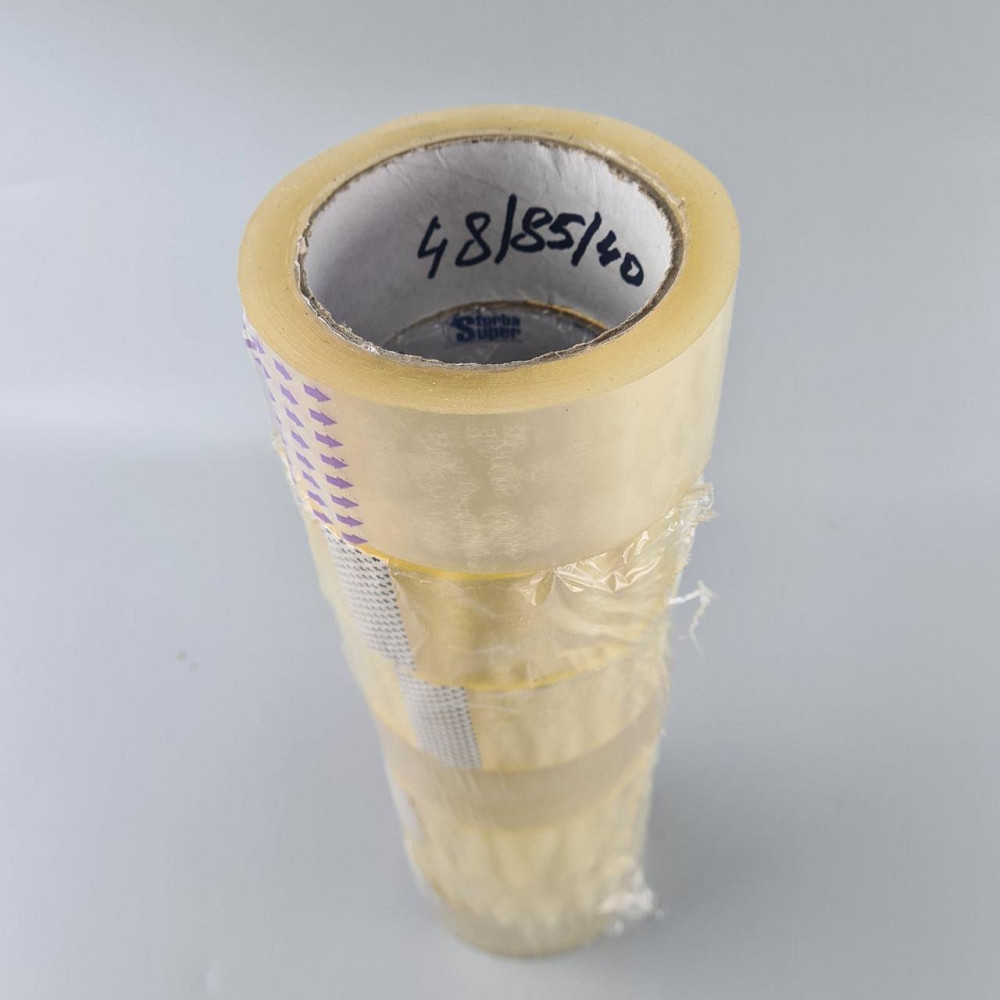 Скотч упаковочный прозрачный 40мк 48мм 85метров