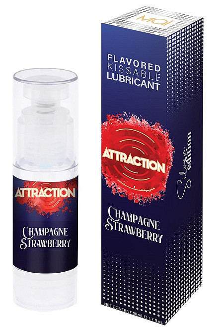 Оральный лубрикант на водной основе с ароматом шампанского и клубники Mai - Attraction Flavored Kissable Sex Aura Киев - изображение 1