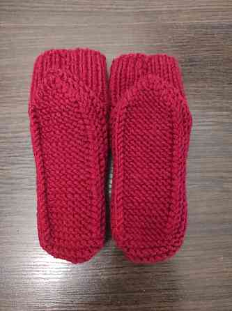 Детские теплые тапочки-носочки, ручная работа топ Киев