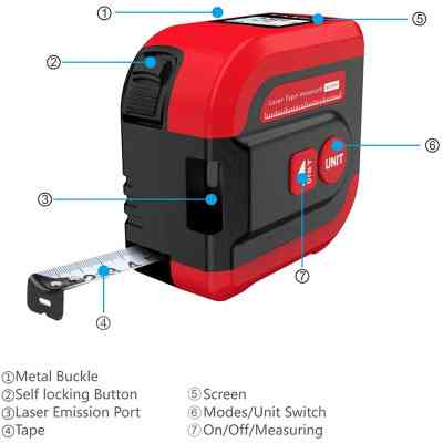 Рулетка Noyafa NF-2240 5 м/40 м, с лазерным дальномером (NF-2240) Винница