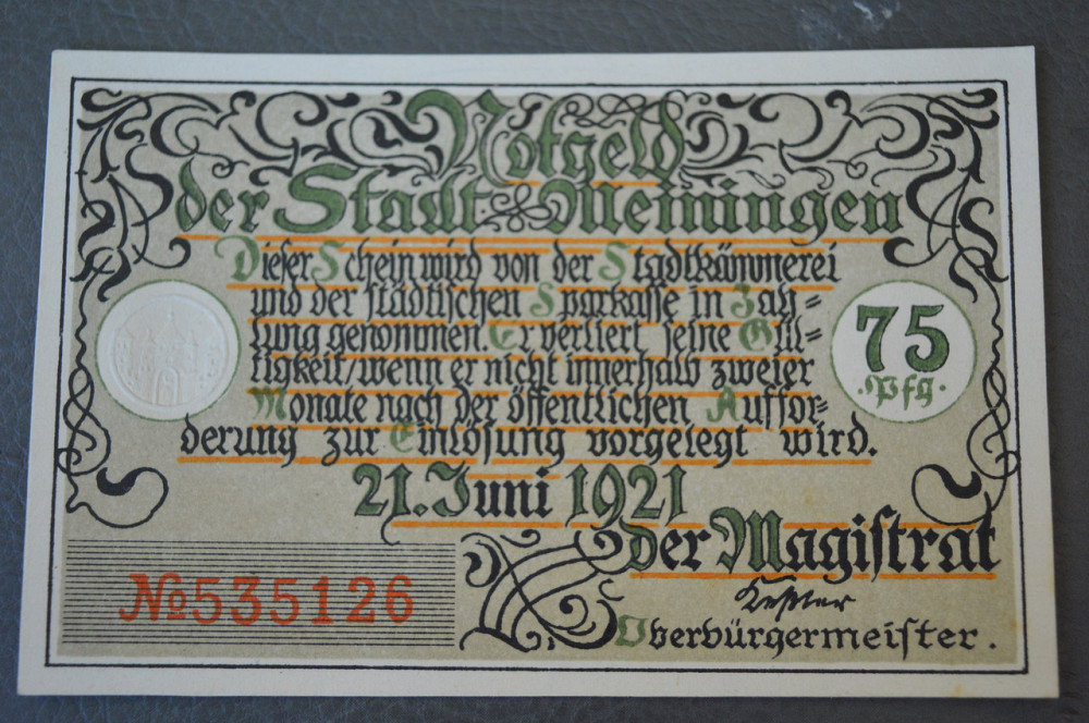 Німеччина. Нотгельд. 75 Pf ( 13 ) Полтава - фото 1