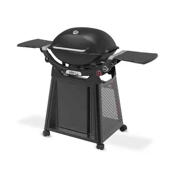 Газовый гриль Weber Q3200N Black с боковыми столиками на коляске Premium 1501126 Код: 013077 Ровно