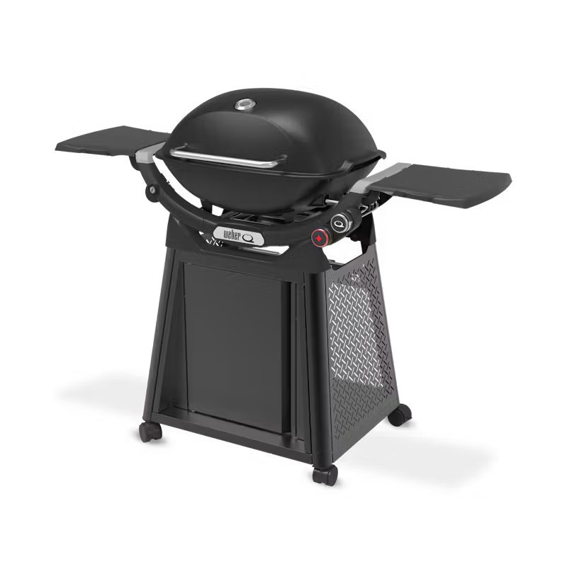 Газовый гриль Weber Q3200N Black с боковыми столиками на коляске Premium 1501126 Код: 013077 Ровно - изображение 3