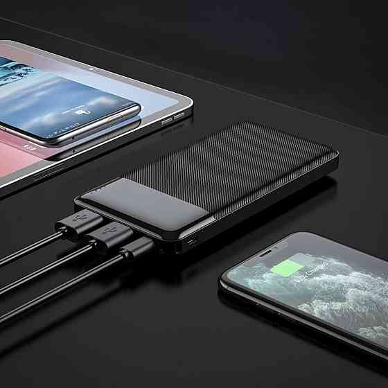 Зовнішній акумулятор HOCO J72 Easy travel power bank(10000mAh) Black Київ