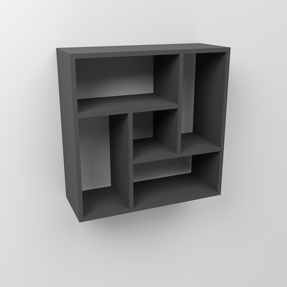 Полиця навісна П-3, Антрацит, 610/230/610 Львів - фото 4