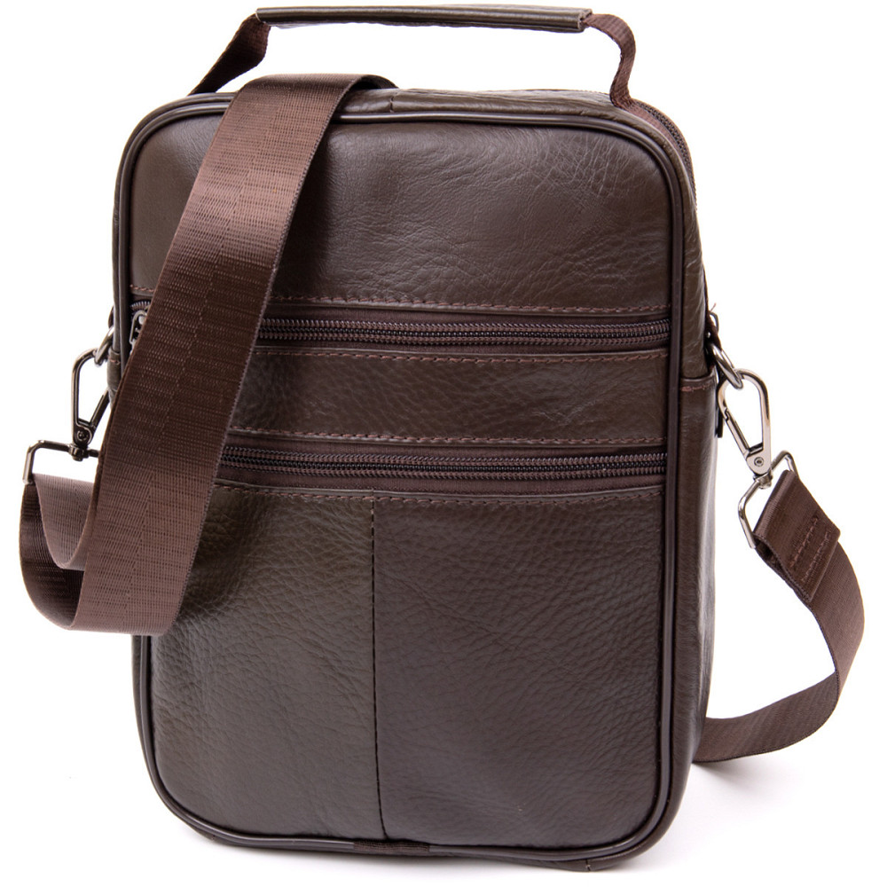 Мессенджер чоловічий вертикальний Vintage 20394 Коричневий Київ - фото 9