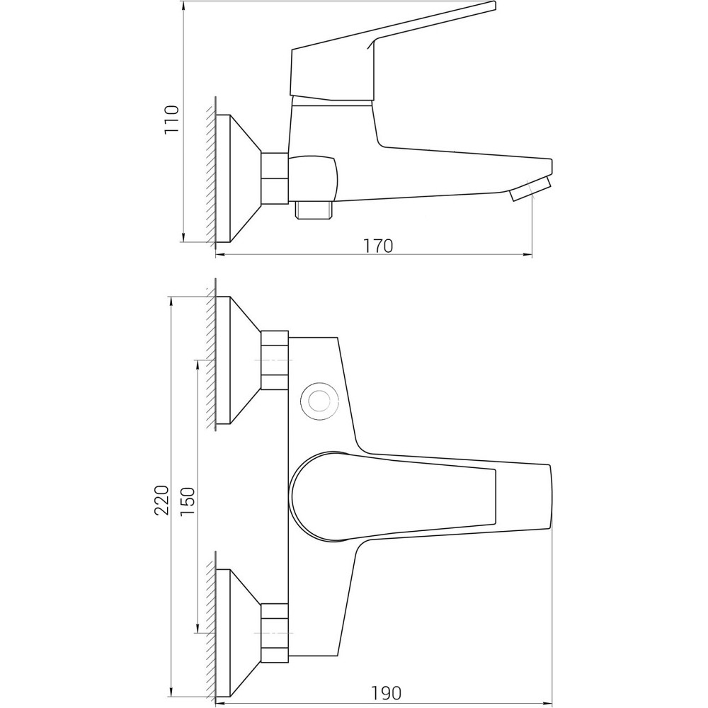 Смеситель для ванны DOMINO BILBAO DBB-102N EURO (000024619) Киев - изображение 6