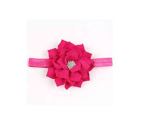 Дитяча пов'язка-квітка малинова - коло 40-52см, квітка 9см Київ