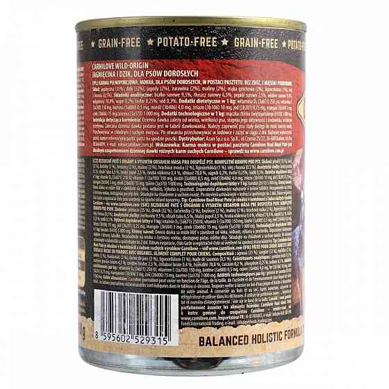 Влажный корм Carnilove Lamb & Wild Boar для собак, ягненок и кабан, 400 г Винница