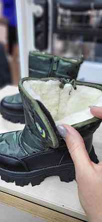 Детские  зимние дутики милитари хаки 27,29,30 Николаев