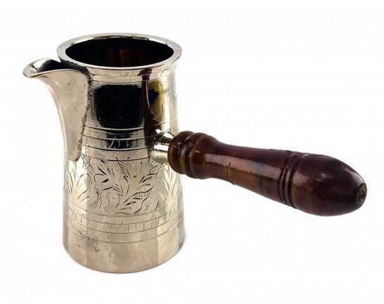 Турка для кофе бронза с деревянной ручкой Киев - изображение 1