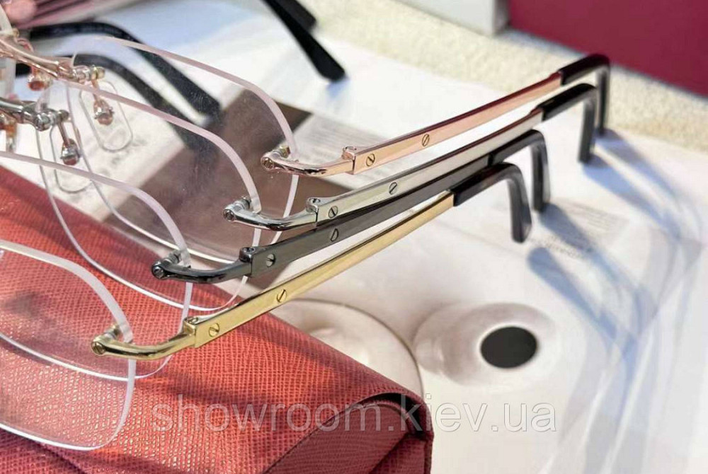 Мужская безободковая оправа (0407) silver Киев - изображение 4