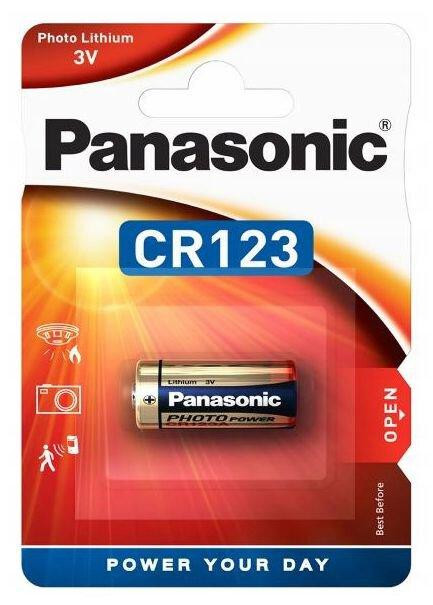 Батарейка Panasonic CR123 / 3V / 1 шт. на блістері Дніпро - фото 2