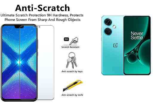 Захисне скло NeoGlass для OnePlus Nord CE 3 5G, Nord CE 3 Lite – надпрозоре та стійке Київ