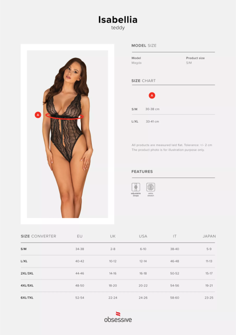 Боди Obsessive Isabellia body L/XL Sex Aura Киев - изображение 7