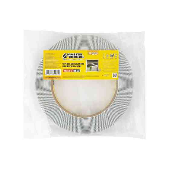 MASTERTOOL Стрічка двостороння MASTERTOOL на спіненій основі 12 мм 5 м 77-5205 Киев