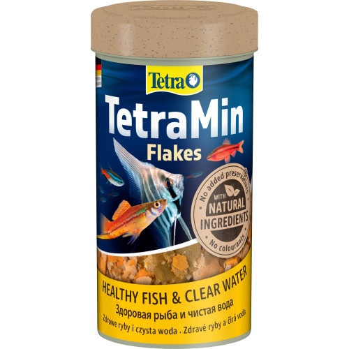 Корм сухой Tetra Min Flakes для тропических аквариумных рыбок в хлопьях 250 мл Киев - изображение 1