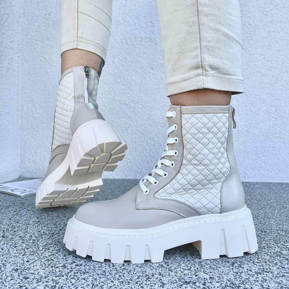 Черевики жіночі ARLEN капучино натуральна шкіра висота 16см розмір 38 (4817) Коломыя - изображение 1