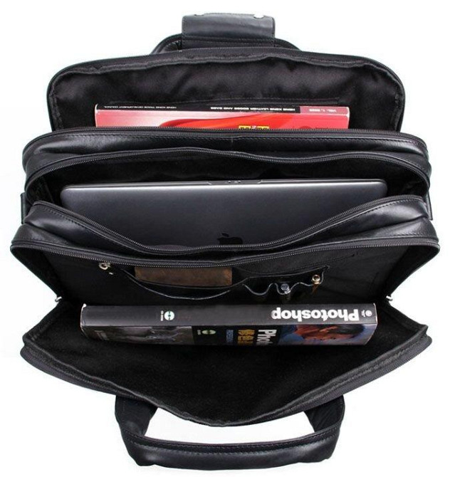 Сумка мужская Vintage 14242 для ноутбука 15.6 Черная Киев - изображение 4