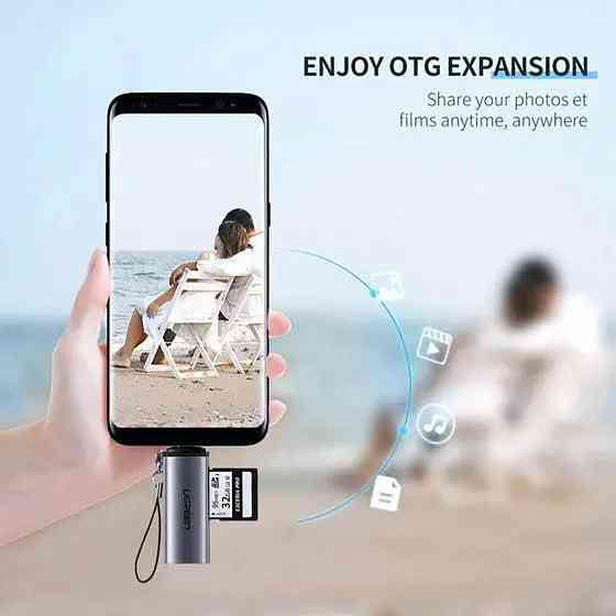 Кардридер UGREEN CM184 USB-C TF + SD Card Reader (UGR-50704) Николаев