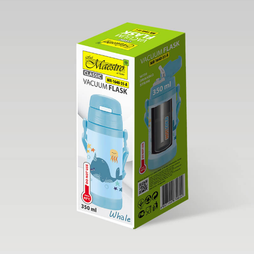 Термос дитячий 350мл з силіконовою трубкою While Maestro MR-1640-35-A Житомир - изображение 3