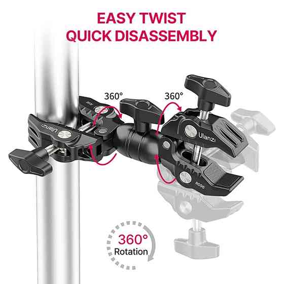 Шарнірне кріплення Ulanzi R096 Double Super Clamp UV-2870 Одеса